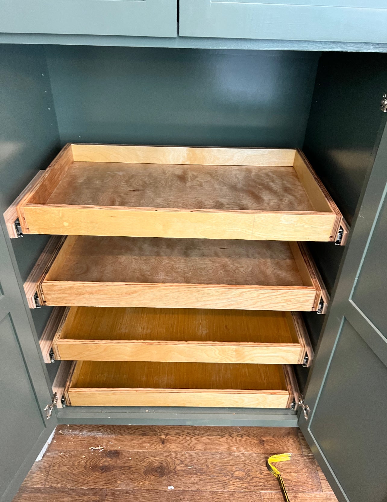Custom sized pantry and tower cabinets