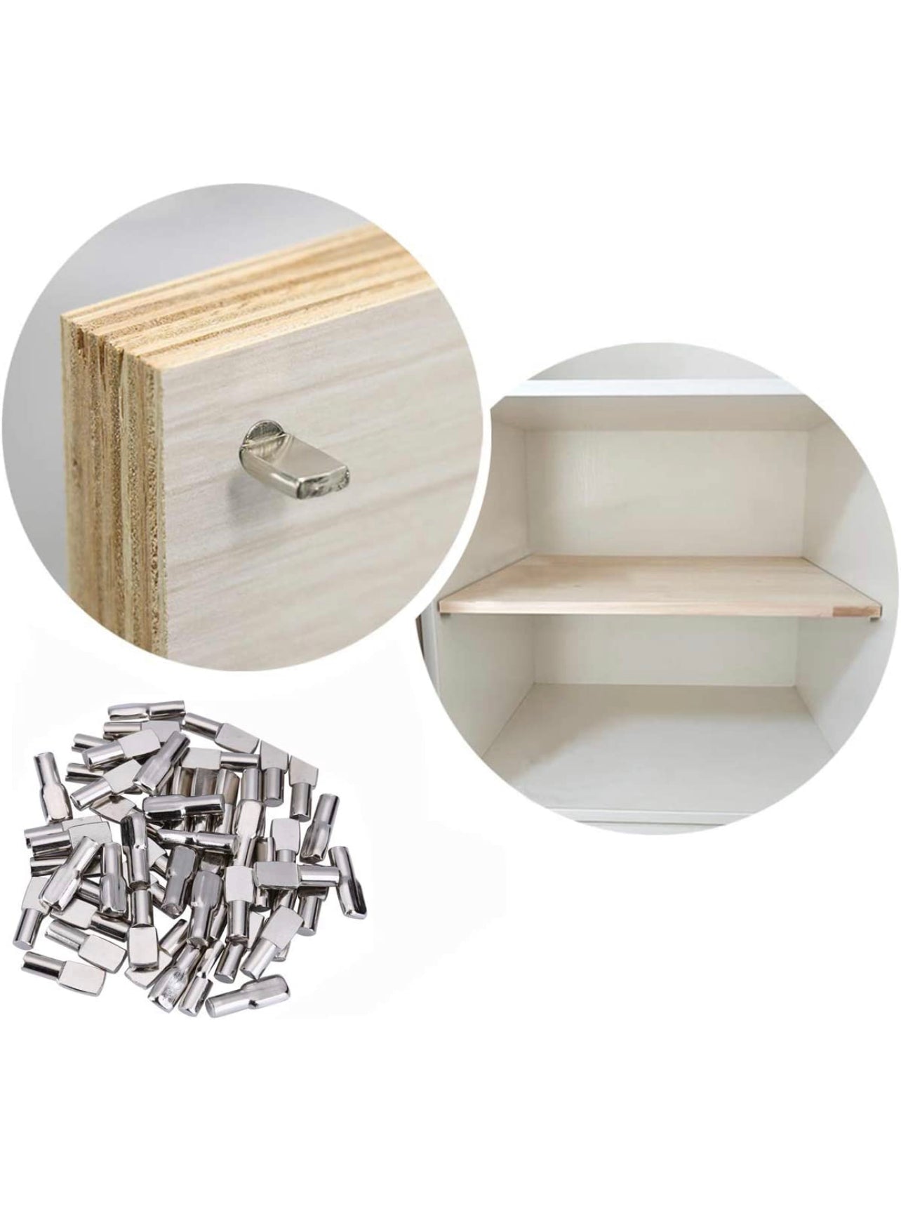 120 Packs Shelf Pins, 5mm Shelf Support Pegs – Wolken Woodworking