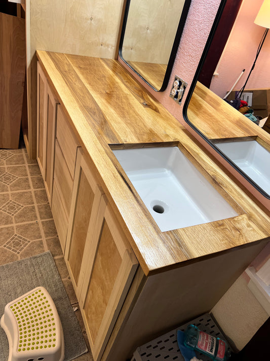 Wood countertops (1.25"-2" Solid material)